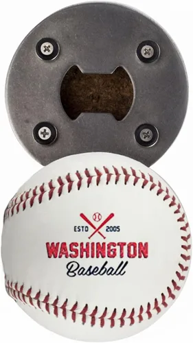 Miniatura 11 de Abrebotellas Chicago C, hecho de una pelota de béisbol real, el abrelatas de béisbol, captador de tapas, imán para nevera