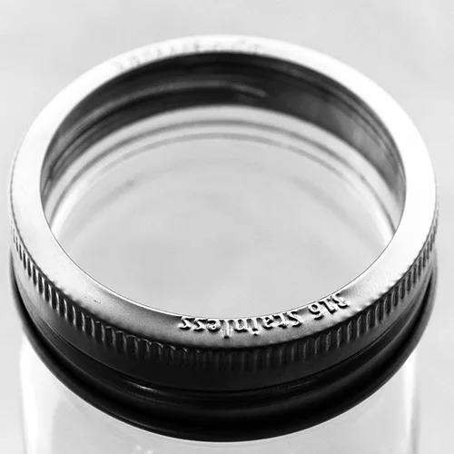 Miniatura 6 de T&Co. - Anillos de repuesto para tarros de acero inoxidable con boca ancha, Acero inoxidable