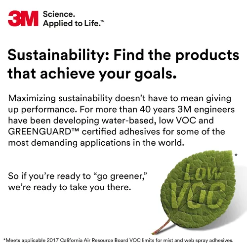 Miniatura 3 de Paquete de adhesivo en aerosol 3M Hi-Strength 90 CA, bajo contenido de compuestos orgánicos volátiles (COV), permanente + 3M Super 77, pegamento