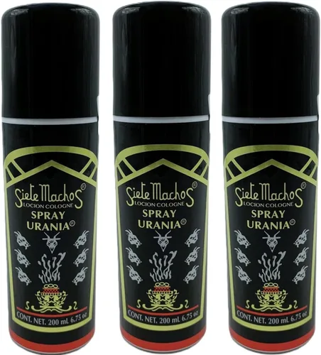 Miniatura 2 de SIETE MACHOS URANIA Aerosol AUTENTICO URANIA 6.75 FL. OZ. 200 ML (paquete de 6)