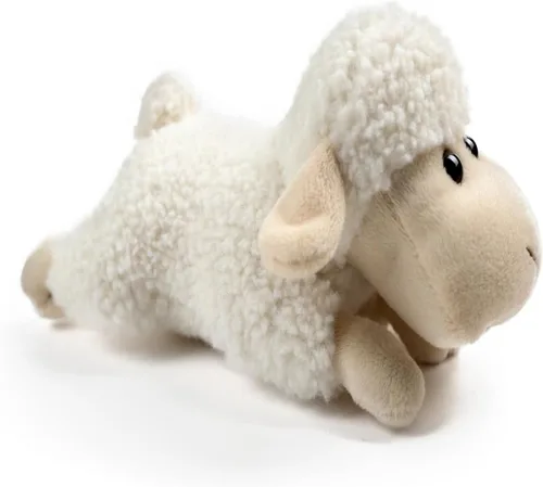 Miniatura 9 de Tiny Heart Peluche de oveja, juguete de peluche, cordero suave, regalo de cumpleaños para niños y niñas, juguetes de cordero blanco (de pie)
