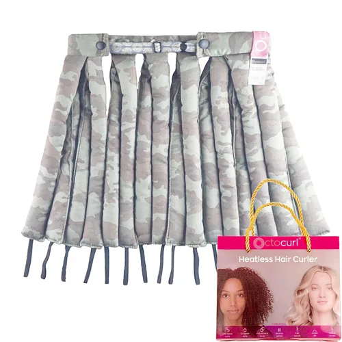 Miniatura 17 de Octocurl Diadema sin calor, rizadores de pelo para dormir, rizadores sin calor para cabello largo (algodón, rosa)