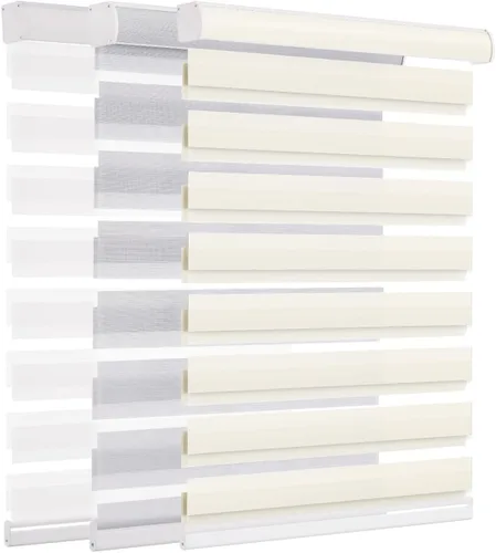 Miniatura 9 de Changshade - Persianas de cebra personalizadas con cordón, persianas enrollables de cebra con bloqueo de luz (85%) con cordón, persianas enrollables