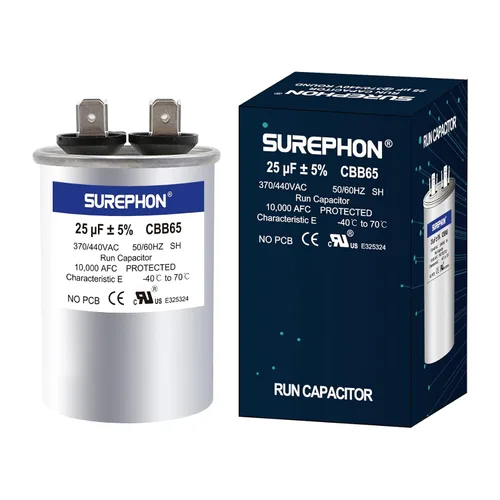 Miniatura 23 de Condensador de 5 Mfd 370V/440V Condensador de Funcionamiento y Arranque Ovalado para Motor de CA o Arranque de Ventilador y Bomba de Calor Fría