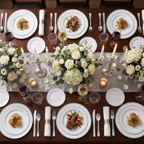Miniatura 8 de WELLIFE 350 platos de plástico plateado para 50 invitados, juego de vajilla desechable, suministros de fiesta de Navidad incluye 100 platos