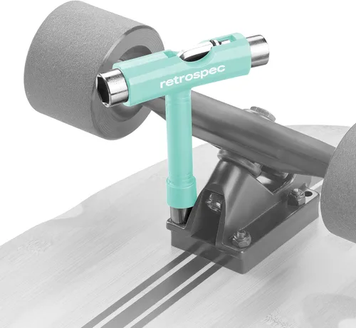 Miniatura 4 de Retrospec Upkeep - Herramienta de patinaje portátil multifunción todo en uno con llave Allen 2 en 1 y destornillador Phillips para ajustar y apretar