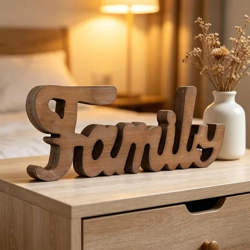 Miniatura 13 de Letrero rústico de madera blanca envejecida para mesa de 14 pulgadas, decoración motivacional de escritorio para oficina, estante de entrada, sala
