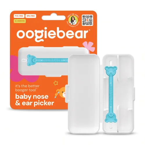 Miniatura 11 de Oogiebear – Limpiador de oídos y nariz para bebés, Paquete de 1 Azul