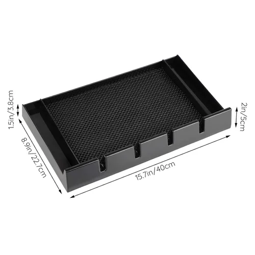 Miniatura 6 de Segbeauty Portaequipajes de peluquería antideslizante para peluquería, bandeja organizadora de plástico con 4 muescas, soporte profesional