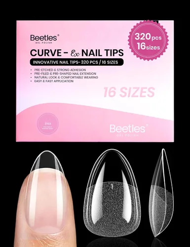 Miniatura 12 de Beetles 9 en 1 Pegamento de Gel para Uñas de Acrílico, 2 Piezas de 10ml Super Fuerte Pegamento de Uñas para Puntas de Uñas Postizas Transparentes