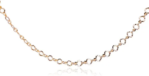 Miniatura 21 de JOE FOREMAN Cadena de latón de 39.4 in con oro de 14 quilates para collar y joyería, 39 pulgadas