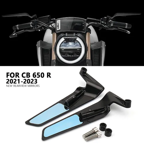Miniatura 6 de Espejos retrovisores universales para motocicleta, espejos laterales giratorios para manillar, para Trident 660/Z650/Z900/Z H2 1000/X-ADV