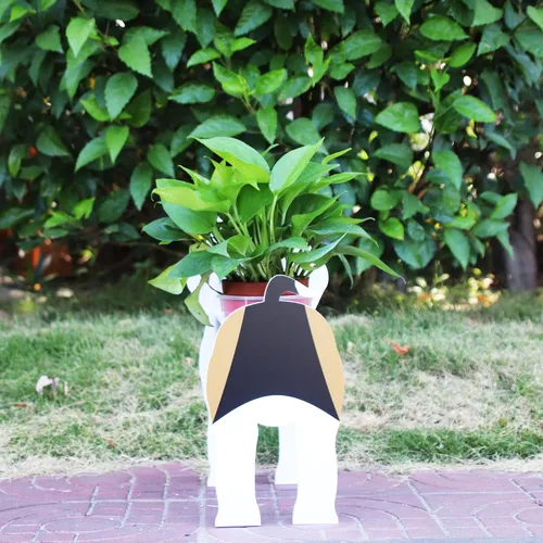 Miniatura 5 de Beagles - Contenedor para plantas con forma de perro, para amantes de las mascotas, maceta de PVC lindo para perros, macetas de cara para decoración