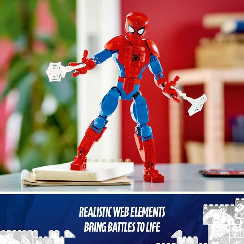 Miniatura 4 de LEGO Marvel Spider-Man - Juguete de construcción, figura de acción totalmente articulada, set de película de superhéroes con elementos de telaraña