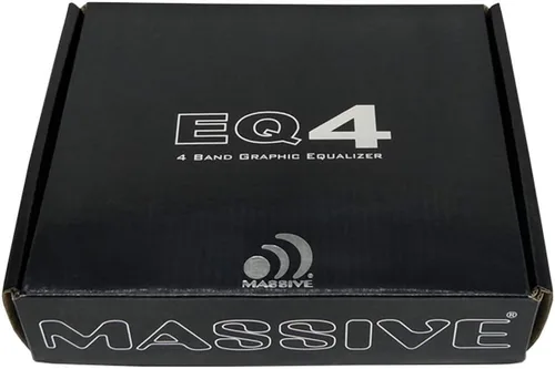 Miniatura 5 de Massive Audio EQ4 Ecualizador de audio para automóvil de 4 bandas - Ecualizador en el tablero con control de subwoofer, controlador de línea de 8
