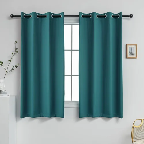 Miniatura 87 de YGO - Cortinas verdes de 183 cm de ancho por 213 cm de largo para dormitorio - Cortinas opacas con ojales en la parte superior, extra anchas