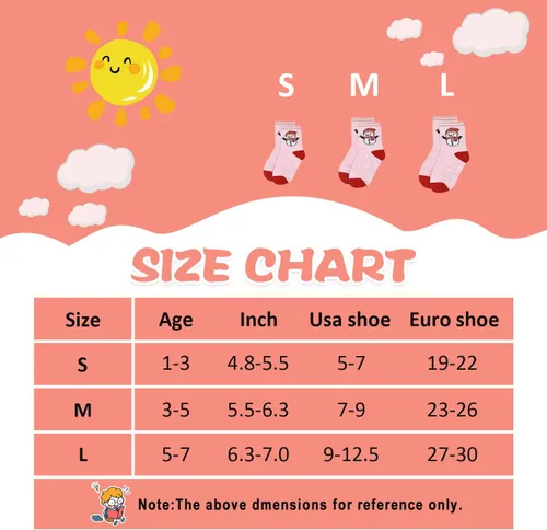 Miniatura 6 de Calcetines SkiBeaut para niño, 12 pares de calcetines antideslizantes para niño, calcetines de algodón con adherencia para niños de 1-3 3-5 5-7