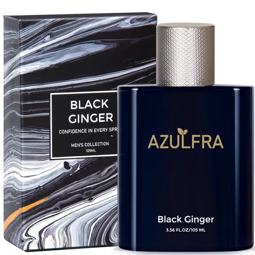 Azulfra Spray corporal para hombres, spray refrescante corporal para hombres, notas de limón, jengibre y sándalo, 3.56 onzas líquidas