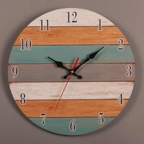 Miniatura 6 de Wall Clocks, Silent Non Ticking-12 Inch Quality Quartz Battery Operated Round Easy to Read Clock Decorative for