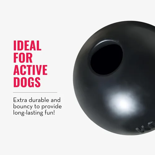 Miniatura 6 de KONG Bola extrema con agujero – Juguete de búsqueda – Juguete duradero para perros para entrenamiento, tiempo de juego interactivo y más – Pelota