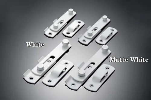 Miniatura 6 de INIRET 4 Paquetes de Pestillos para Puerta de Granero, 2.75" x 2.02" Acero Inoxidable Blanco Pestillo de Puerta Abatible de Granero, Cerradura