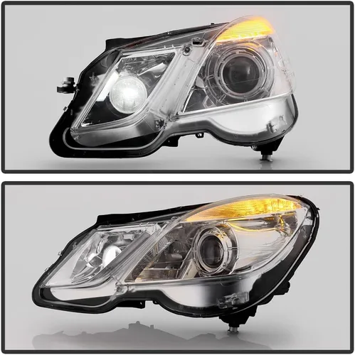 Miniatura 5 de ACANII - Para [HID/Xenon w/AFS] 2010-2013 Mercedes Benz E350 E550 Sedán/Wagon Proyector Faros Faros Izquierdo+Derecha
