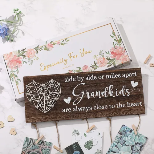 Miniatura 5 de Maracco Regalo para el Día de la Madre para la mejor abuela de parte de los nietos, regalos para abuelas, marco de fotos para nietos, regalos gigi