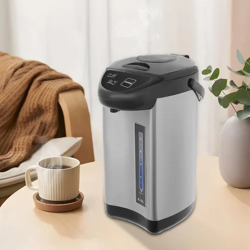 Miniatura 4 de Hervidor eléctrico de 4 litros, tetera de acero inoxidable con 3 modos de dispensación de agua, olla eléctrica para cocina, comedor, sala de estar