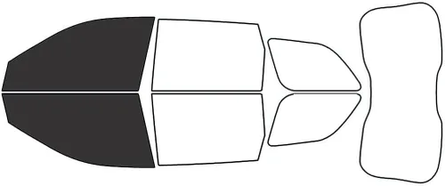 Kit de polarizado de ventana Rvinyl Compatible con Jeep Grand Cherokee 2014-2021 - Negro 20% - Película de una sola capa sin burbujas - Kit Parte
