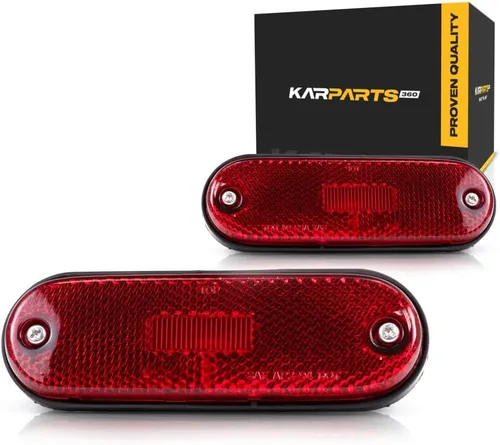 Para Toyota RAV4 1996 97 98 99 2000 Conjunto de luz de marcador lateral lado del conductor y del pasajero | Par | Trasero | Rojo | Reemplazo para