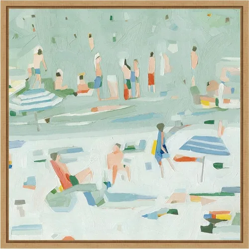 Miniatura 9 de Amanti Art Lienzo enmarcado para pared, 16 x 16 pulgadas, confeti de verano II por Emma Scarvey, lienzo enmarcado para pared, obras de arte