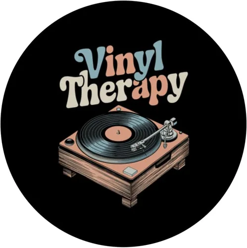 Miniatura 3 de Vinyl Record Collector Retro Music Turntable Lover PopSockets Adhesive PopGrip