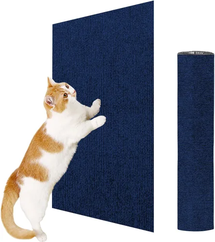 Miniatura 18 de ENONCI Protector de esquina de pared de sofá de 23.6 x 15.8 pulgadas para gatos de interior, protector de muebles antiarañazos contra arañazos
