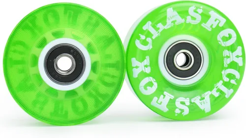 Miniatura 4 de 78A interior o al aire libre 2.559x1.378 in Quad ruedas de patines con rodamientos ABEC-9 8 PC Verde esmeralda
