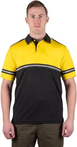 Miniatura 3 de First Class Camisa de patrulla de bicicleta de dos tonos con rayas reflectantes y bolsillo con cremallera