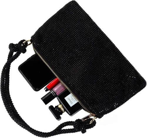 Miniatura 5 de AZWBAG Bolso de noche para mujer con diamantes de imitación brillantes