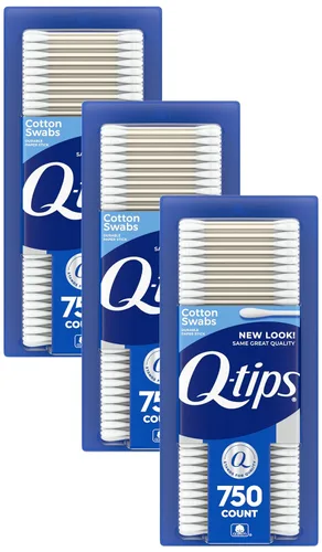 Miniatura 10 de Q-tips Hisopos de algodón para higiene y cuidado de la belleza, hisopo de algodón original hecho con 100% algodón, 750