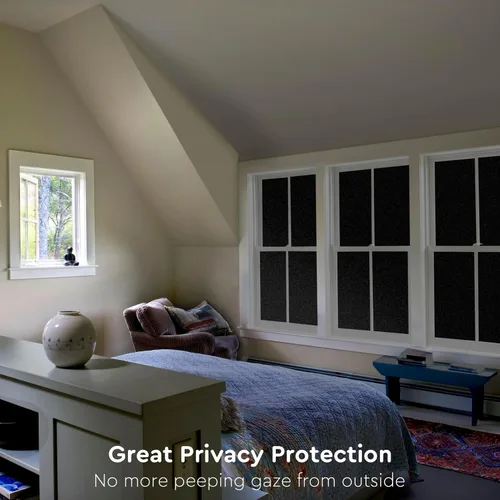 Miniatura 61 de Kromapolis Película de privacidad para ventana, cubierta de vinilo para vidrio, película decorativa de vitral, esmerilada para ventana, se adhiere
