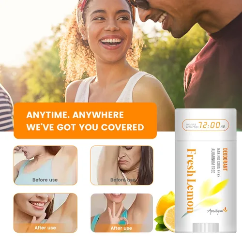 Miniatura 4 de Crema desodorante natural en barra – 2.6 fl oz/pieza, 72 horas de protección sin aluminio y sin bicarbonato de sodio para mujeres y hombres