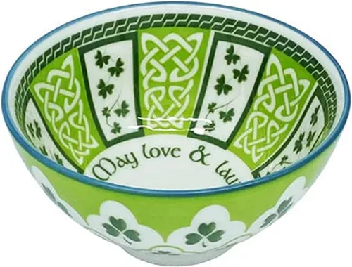 Miniatura 6 de Royal Tara Tazón de cerámica irlandesa de bendición con trébol celta, utensilios de cocina para servir sopas, guisos, ensaladas, porcelana y hueso