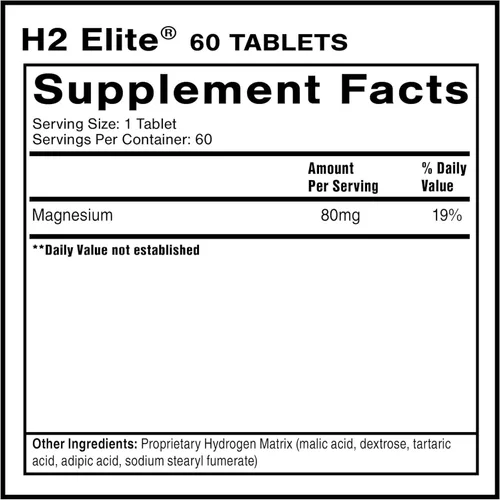 Miniatura 2 de Quicksilver Scientific H2 Elite Tablets - Aditivo para agua de hidrógeno molecular de alta dosis para soporte energético, perfecto para contenedores