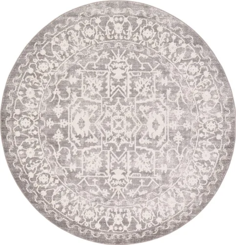 Miniatura 74 de Unique Loom Diseño tradicional clásico intrincado con detalles vintage envejecidos, alfombra de área, 3 pies 3 pulgadas x 5 pies 3 pulgadas, gris