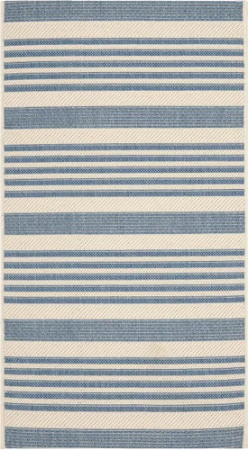 Miniatura 119 de SAFAVIEH Courtyard Collection - Alfombra decorativa, 2.3 x 5 pies, beige y verde oscuro, para interior/exterior, resistente a la intemperie