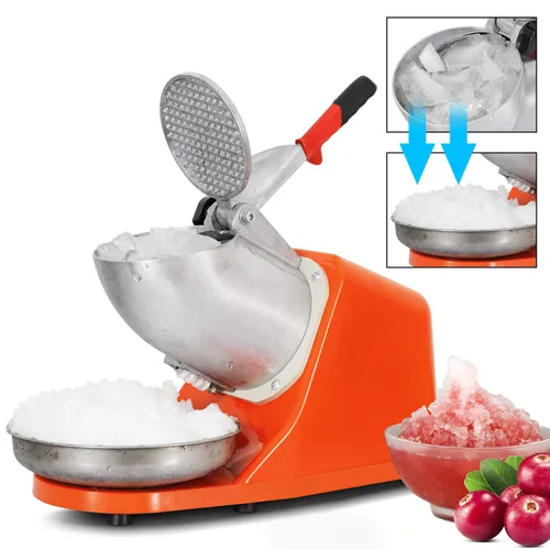 Miniatura 3 de Máquina de afeitar eléctrica de hielo, 143 libras/hora, máquina de cono de nieve de 300 W con hoja de acero inoxidable, fácil operación