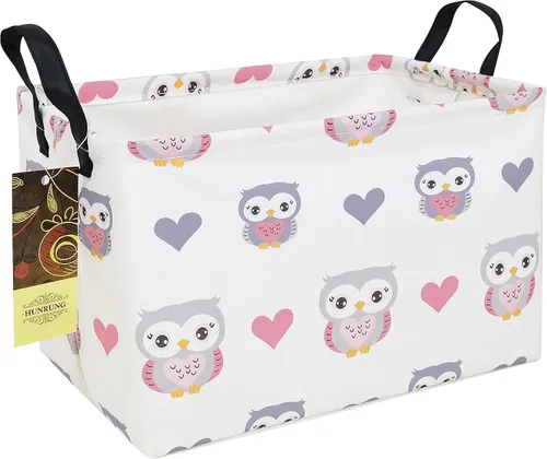 Miniatura 10 de Cesta de almacenamiento rectangular, lindo organizador de tela para juguetes de mascotas/niños, libros o ropa. Perfecta para habitaciones de niños