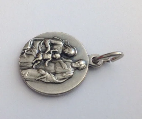 Miniatura 3 de I G J MEDALLA DE LA SAGRADA FAMILIA - MEDALLAS DE SANTOS CATÓLICAS - 100% HECHO EN ITALIA (La Sagrada Familia)