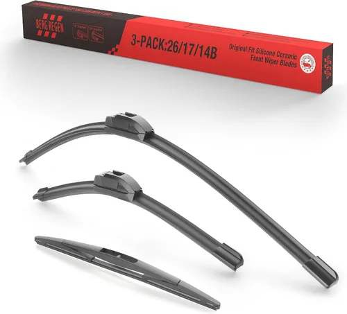 Miniatura 10 de BERG REGEN - Repuesto para limpiaparabrisas de silicona de 16, 14 y 14 pulgadas para Toyota FJ Cruiser 2007-2014, hojas para todo tipo de clima