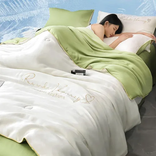 Miniatura 13 de Edredón fino de verano, tamaño Queen, manta refrescante de verano, manta refrescante para personas que duermen con calor y sudores nocturnos, 59 x