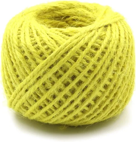 Miniatura 34 de Cuerda de yute verde de 54 yardas/rollo de 0.079 pulgadas, cuerda de cáñamo, cuerda gruesa fuerte, envoltura de cuerda gruesa, boda, manualidades
