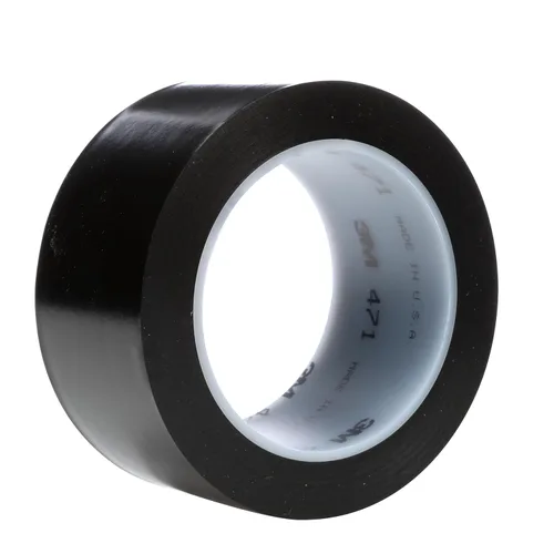 Miniatura 14 de 3M Cinta de vinilo 471, 3/4" x 36 yardas, 5.2 mil, negro (paquete de 48), cinta negra para piso, alternativa de pintura para marcado de piso